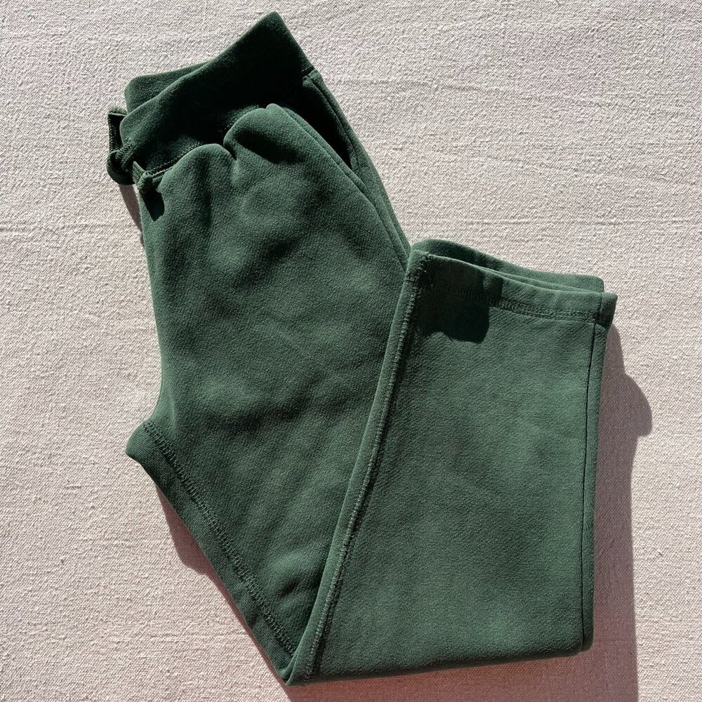 Primary Cozy Fleece Sweatpants, Size 6, Evergreen, VGUC
